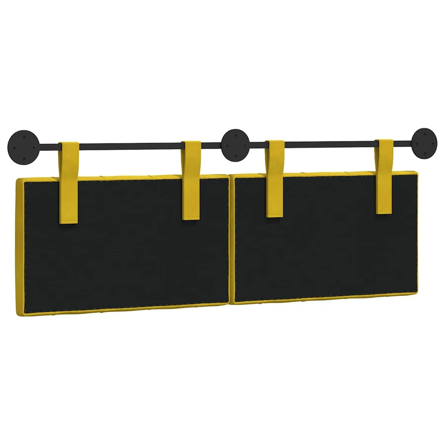 Tête de lit suspendue Avec lumière LED Jaune Velours - 7