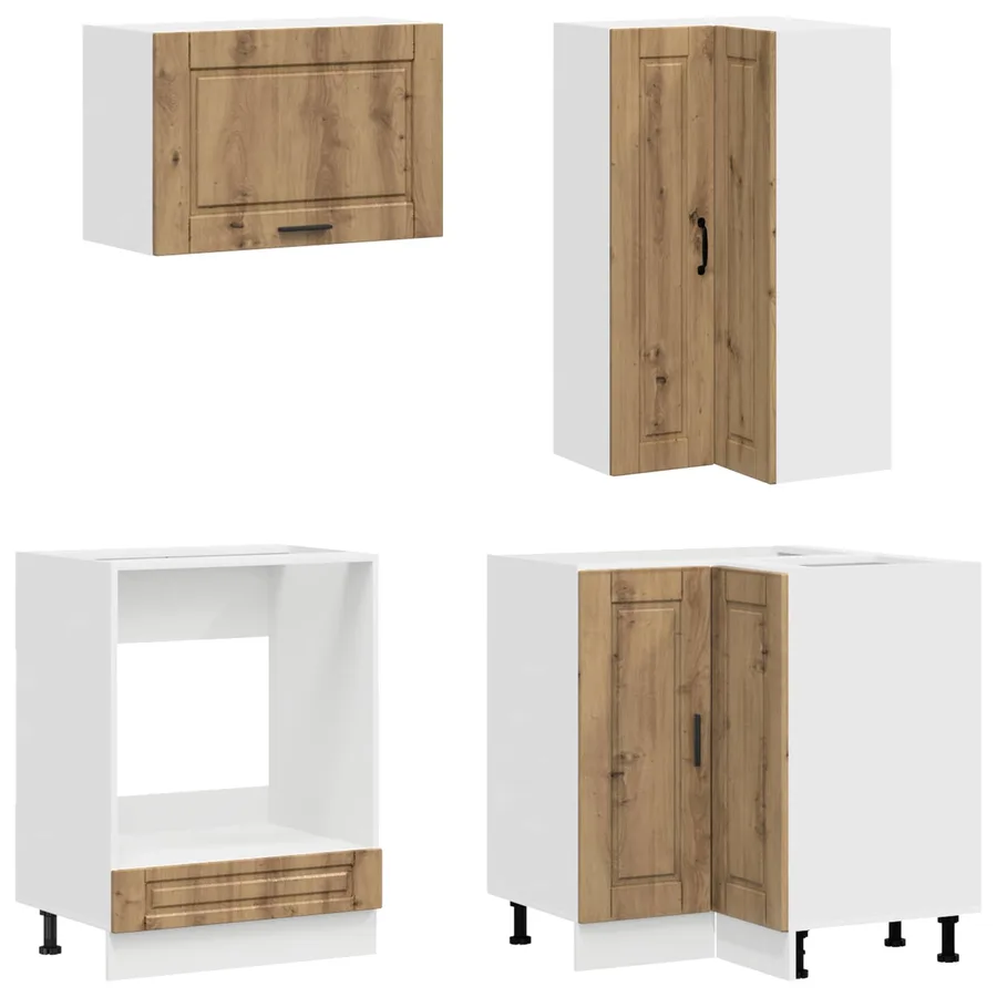 Unité de cuisine PORTO 8 pcs Chêne artisanal Bois d'ingénierie - 4