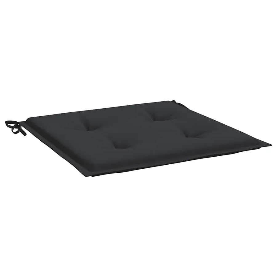 Coussins de chaise jardin lot de 6 noir 40x40x4 cm tissu oxford - 5