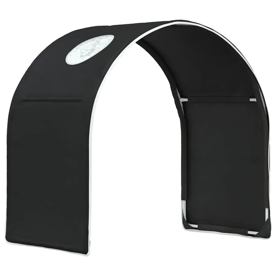Tunnel de lit 2 pcs Noir 211 x 52,5 x 2 cm Polyester - 3