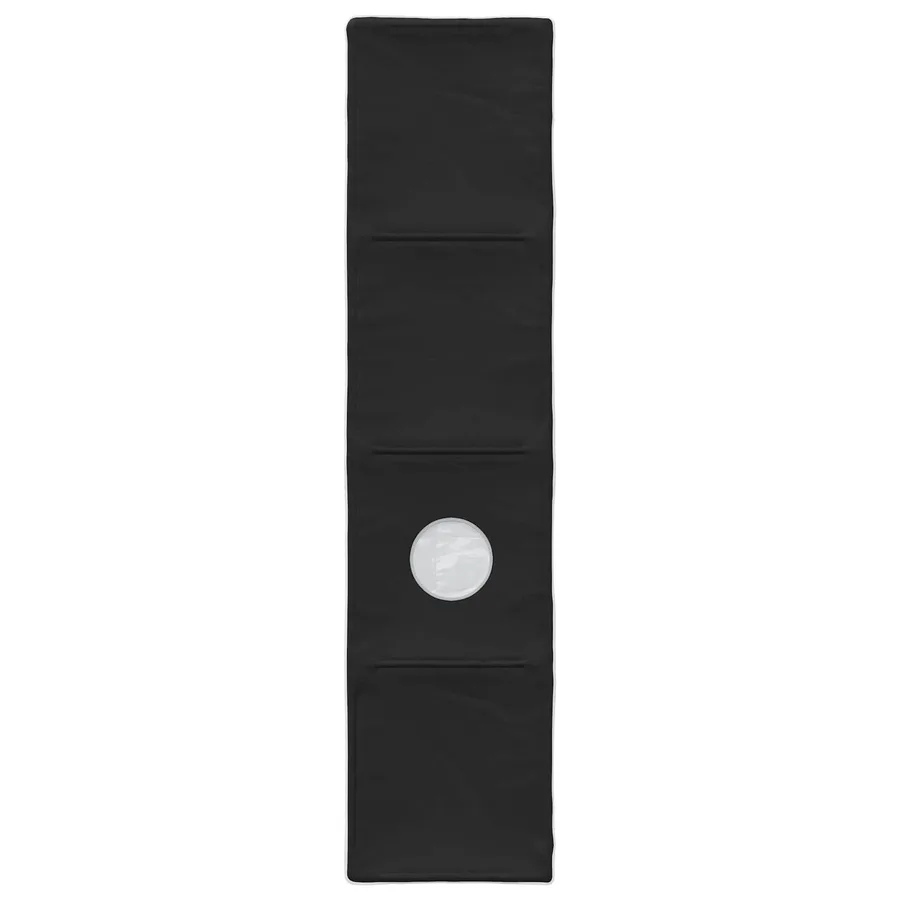 Tunnel de lit 2 pcs Noir 211 x 52,5 x 2 cm Polyester - 4