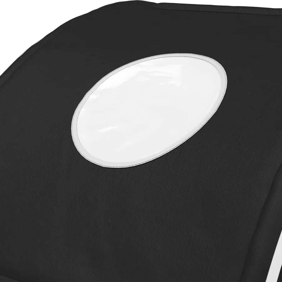 Tunnel de lit 2 pcs Noir 211 x 52,5 x 2 cm Polyester - 8