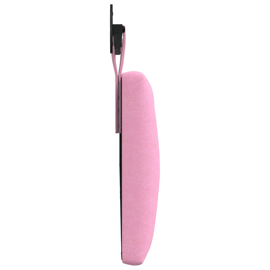 Tête de lit suspendue Rose Tissu - 6