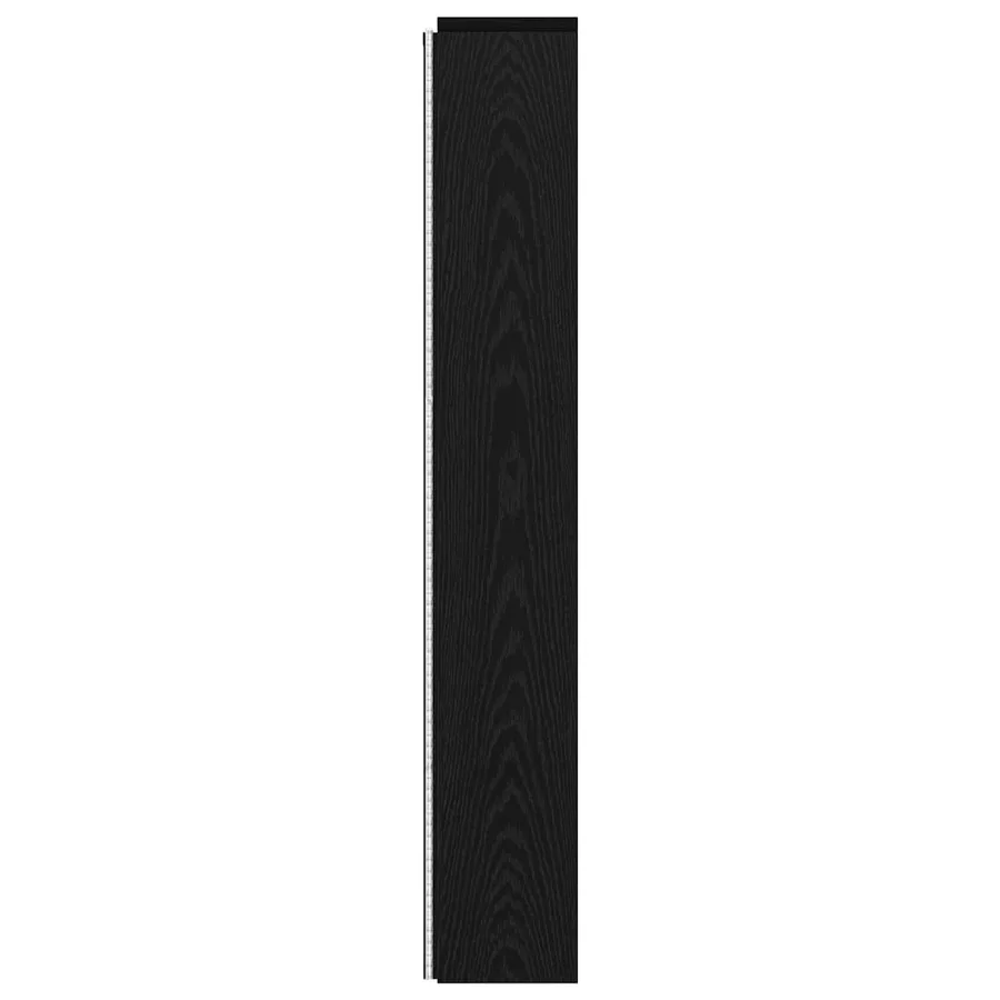 Cabinet de Tête de Lit avec LED Chêne Noir Bois d'ingénierie - 6