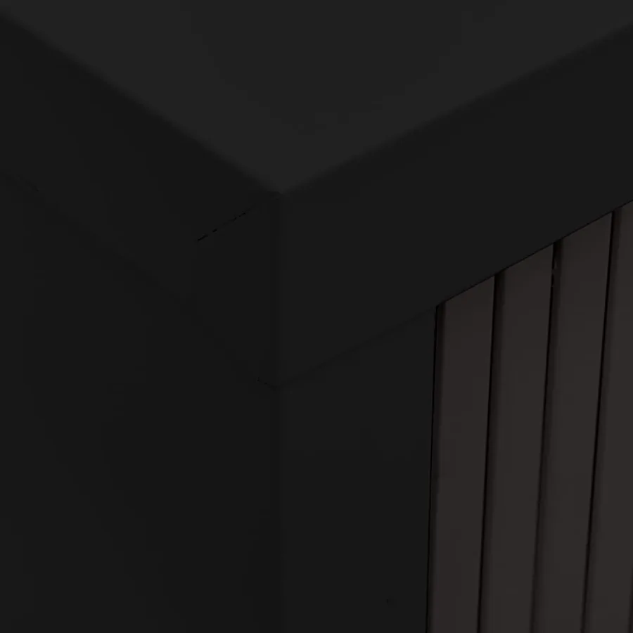 Armoire à portes coulissantes Noir 90x40x90 cm Acier - 8