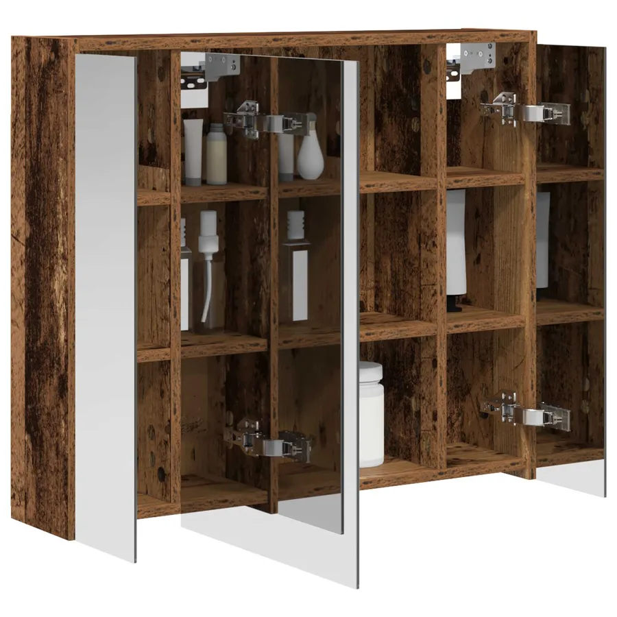 Armoire Miroir de Salle de Bain Bois ancien 73,5 x 16 x 62,5 cm - 3