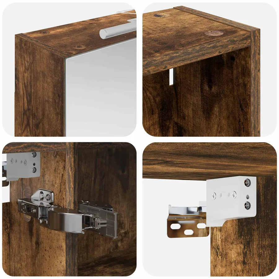 Ensemble de Meubles de Salle de Bain 3 pcs 130 x 14,5 x 70 cm - 8
