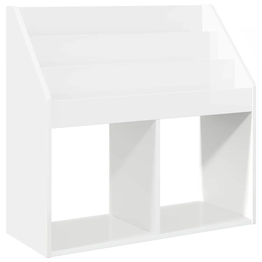 Bibliothèque pour enfants Blanc brillant 72,5 x 29,5 x 69 cm - 2
