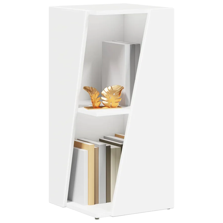 Étagère latérale Blanc 33 x 32 x 70,5 cm Bois d'ingénierie - 3