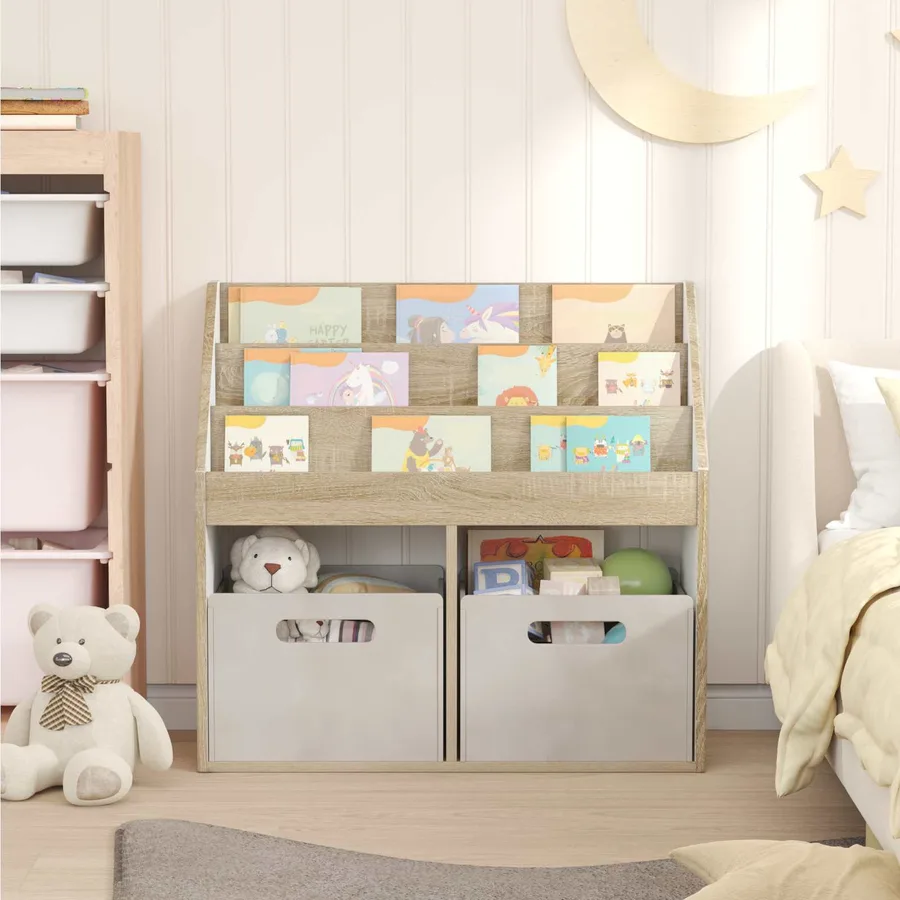 Bibliothèque pour enfants Chêne Sonoma 72,5 x 29,5 x 69 cm - 4