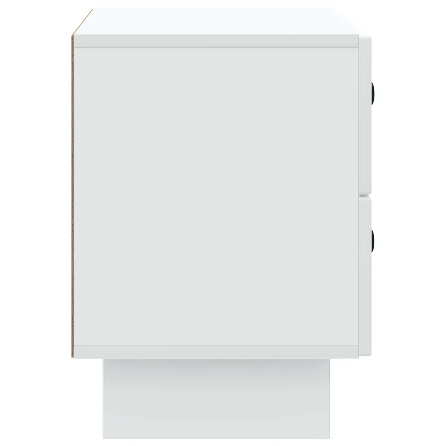 Cabinet de chevet Blanc 62 x 34,5 x 47,5 cm Bois d'ingénierie - 6