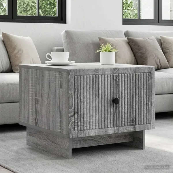 Table basse Sonoma gris 49 x 50 x 40 cm Bois d'ingénierie