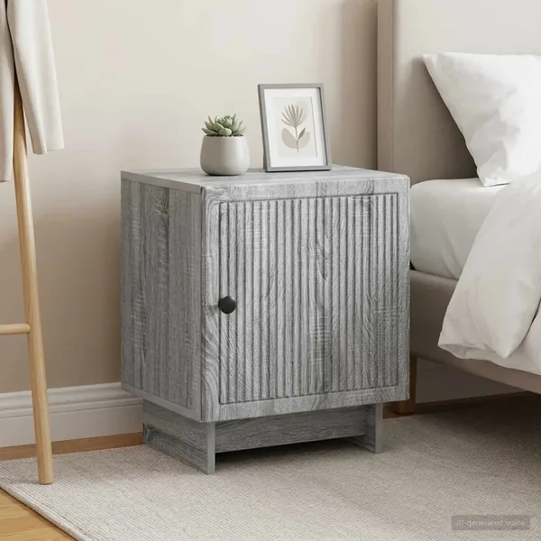 Cabinet de chevet 2 pcs Sonoma gris 43 x 34,5 x 50 cm