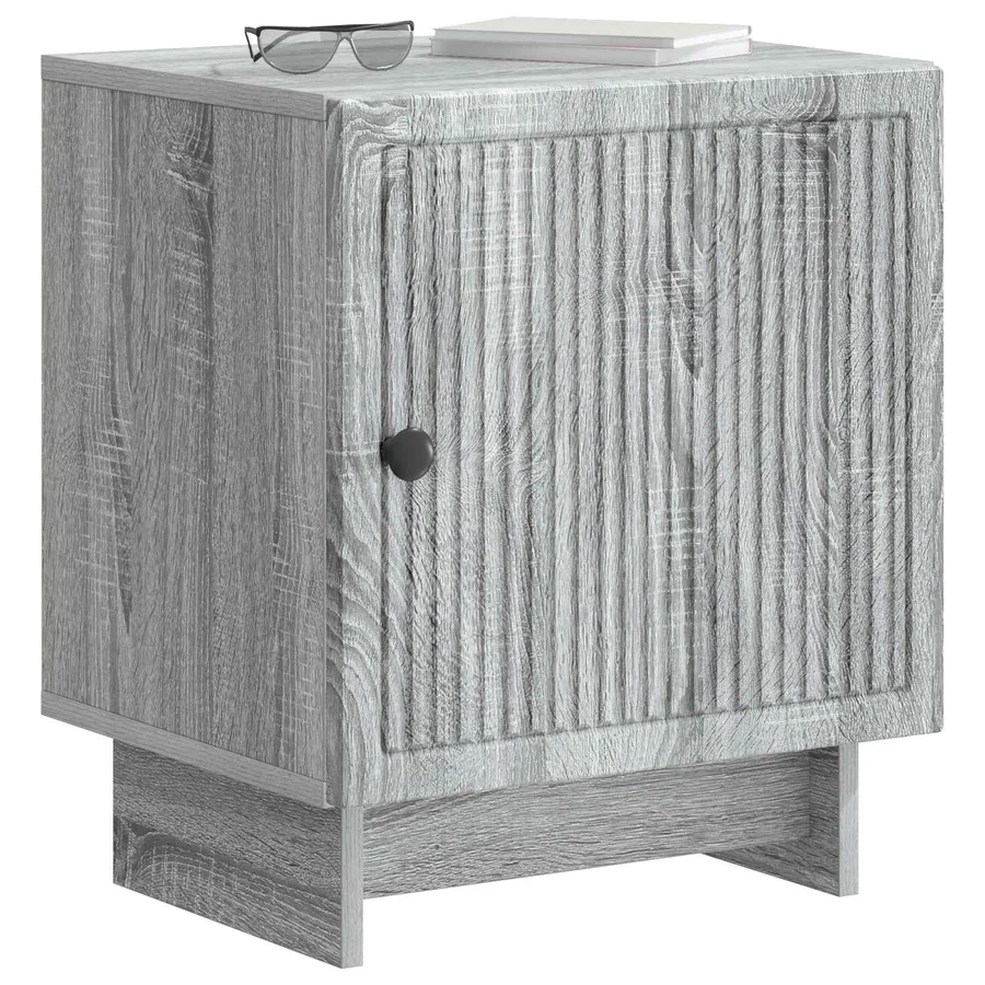 Cabinet de chevet 2 pcs Sonoma gris 43 x 34,5 x 50 cm - 3