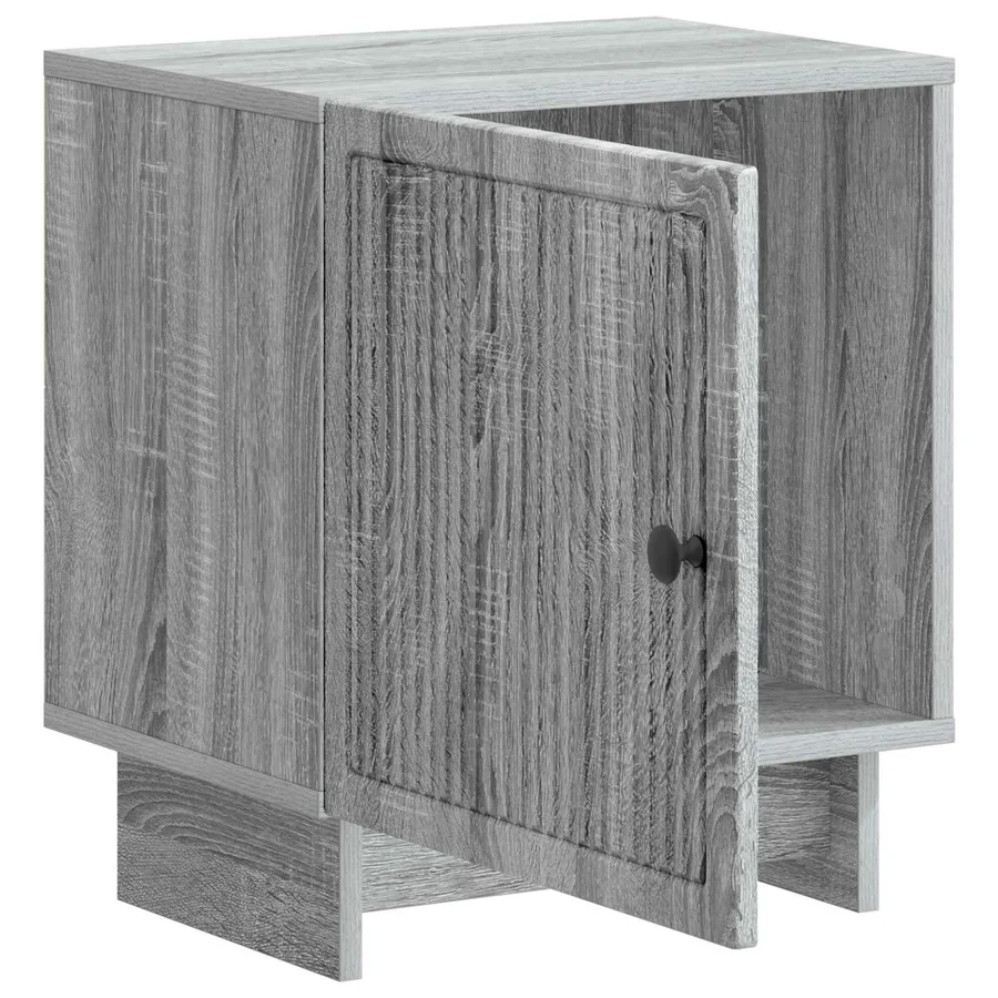 Cabinet de chevet 2 pcs Sonoma gris 43 x 34,5 x 50 cm - 6