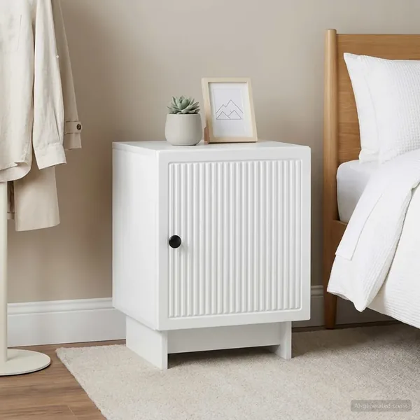 Cabinet de chevet 2 pcs Blanc 43 x 34,5 x 50 cm