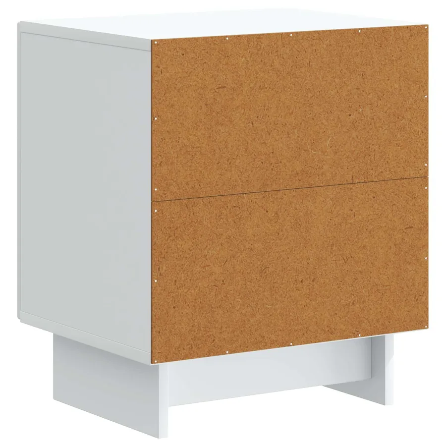 Cabinet de chevet 2 pcs Blanc 43 x 34,5 x 50 cm - 9