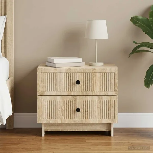Cabinet de chevet avec tiroir Chêne Sonoma 62 x 34,5 x 47,5 cm