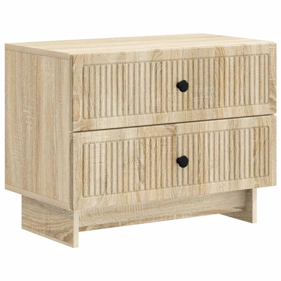 Cabinet de chevet avec tiroir Chêne Sonoma 62 x 34,5 x 47,5 cm - 2
