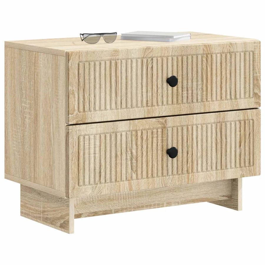 Cabinet de chevet avec tiroir Chêne Sonoma 62 x 34,5 x 47,5 cm - 3