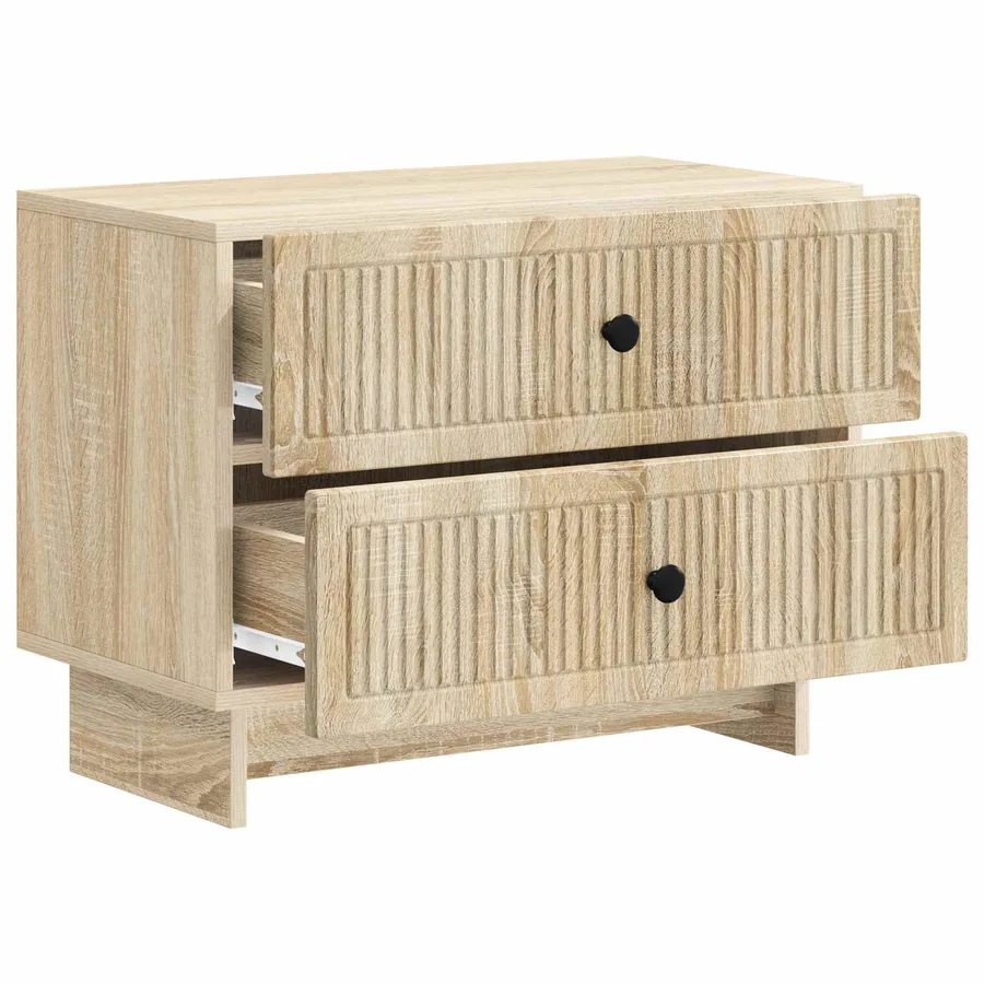 Cabinet de chevet avec tiroir Chêne Sonoma 62 x 34,5 x 47,5 cm - 4