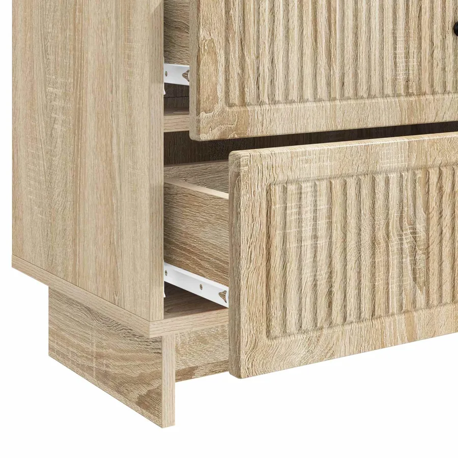 Cabinet de chevet avec tiroir Chêne Sonoma 62 x 34,5 x 47,5 cm - 9