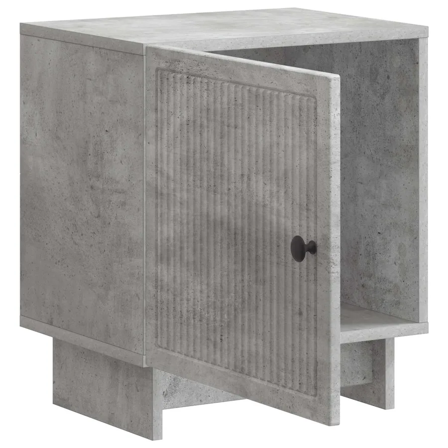 Cabinet de chevet Gris béton 43 x 34,5 x 50 cm - 4