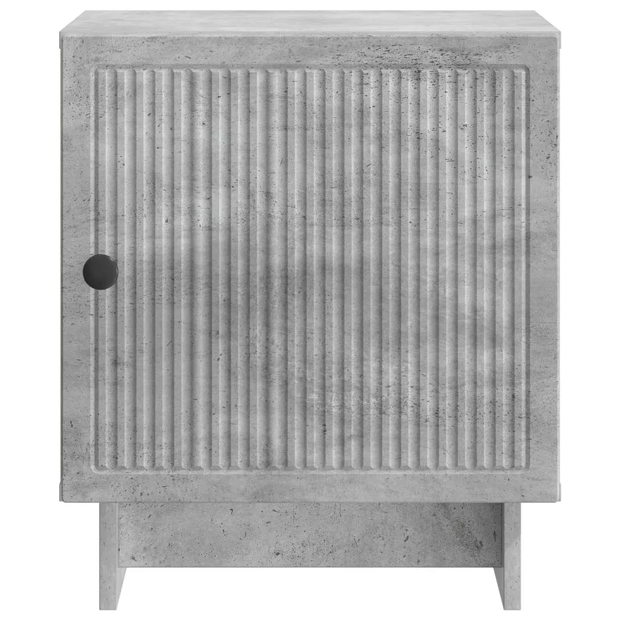 Cabinet de chevet Gris béton 43 x 34,5 x 50 cm - 5