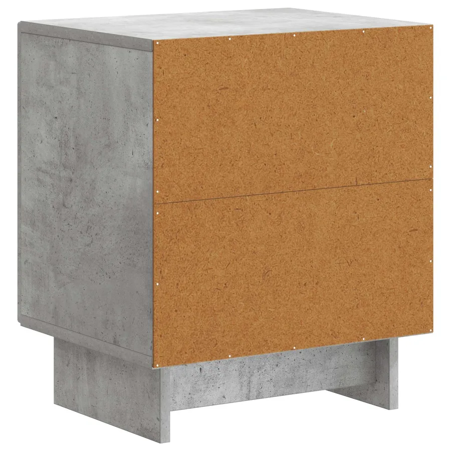 Cabinet de chevet Gris béton 43 x 34,5 x 50 cm - 7