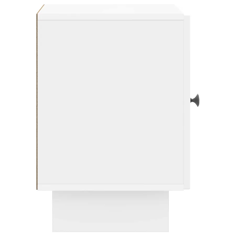 Cabinet de chevet Blanc brillant 43 x 34,5 x 50 cm - 6