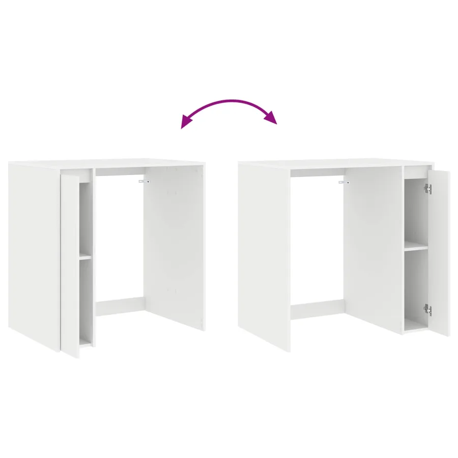 Armoire pour machine à laver avec porte Blanc 87 x 60 x 89 cm - 8