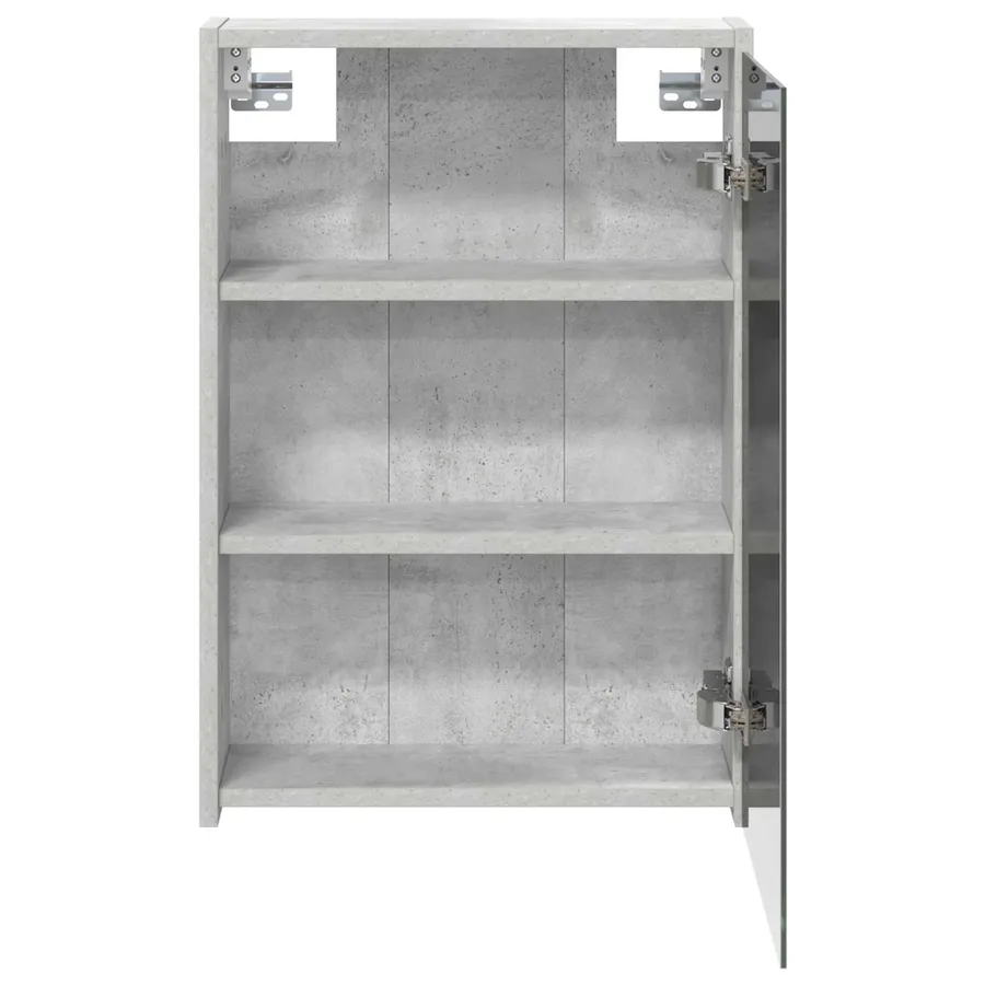 Armoire Miroir de Salle de Bain Gris béton 43 x 16 x 62.5 cm - 6