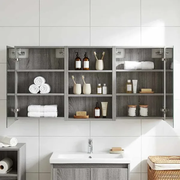 Ensemble de Meubles de Salle de Bain 3 pcs 126 x 16 x 62.5 cm