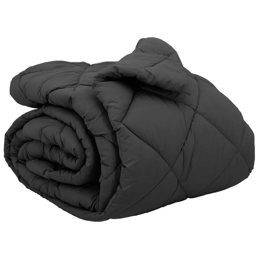 Duvet d'hiver Anthracite 200 x 240 cm Microfibre - 2