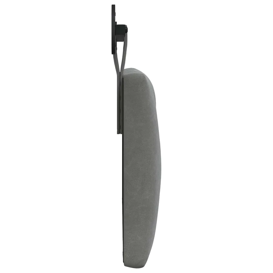 Tête de lit suspendue Avec lumière LED Gris foncé Velours - 6