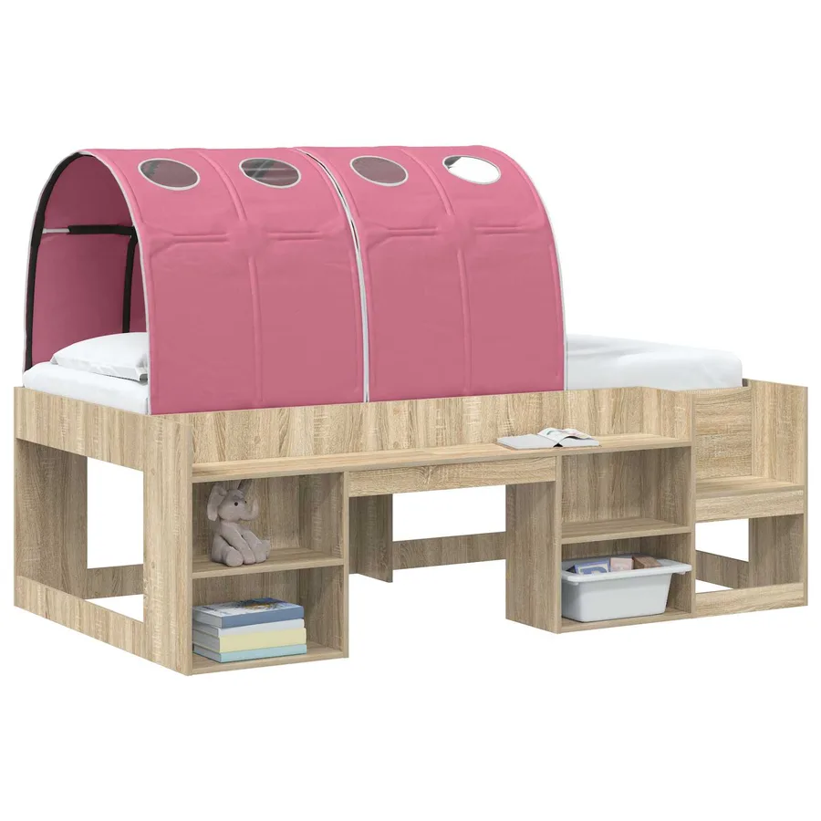 Tunnel de lit 2 pcs Rose 211 x 67,5 x 2 cm Polyester - 3