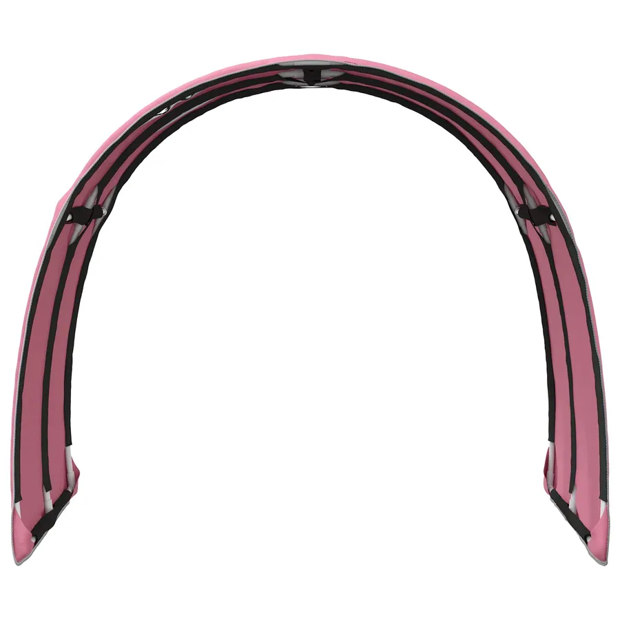 Tunnel de lit 2 pcs Rose 211 x 67,5 x 2 cm Polyester - 6