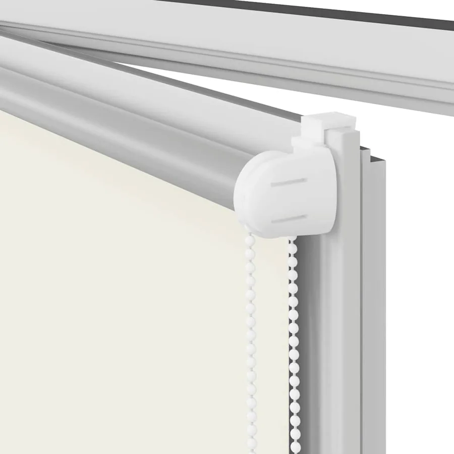 Store enrouleur occultant 124,4 x 175 cm, largeur du tissu 120 cm, blanc cassé - 12