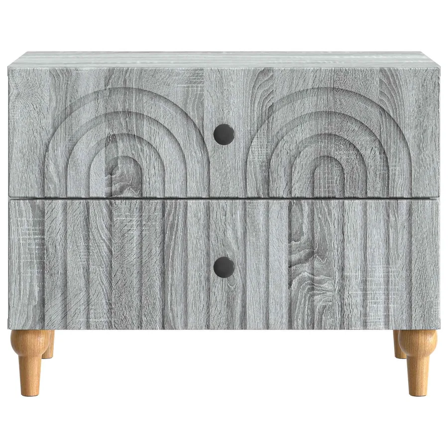 Cabinet de chevet avec tiroir Sonoma gris 62 x 34,5 x 48 cm - 5
