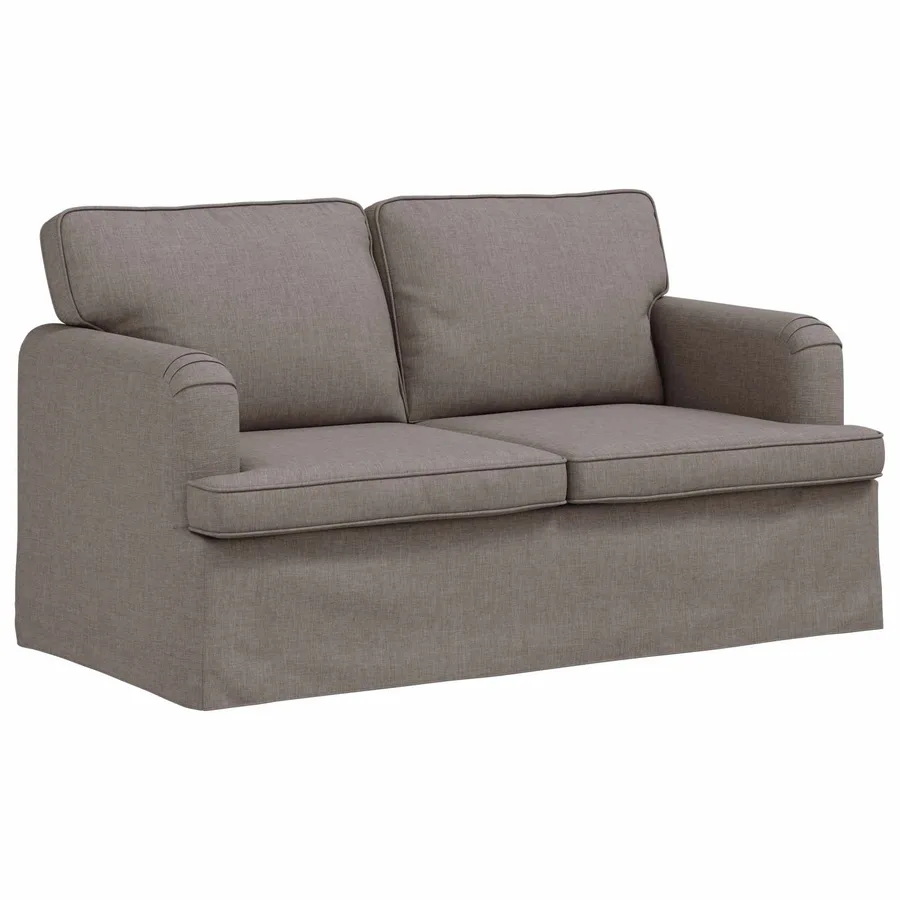 Ensemble de Canapés 2 pcs Taupe 144 x 80 x 85 cm tissu - 5