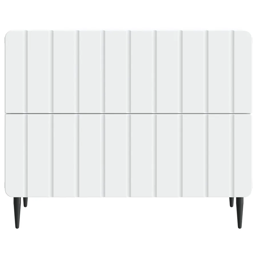 Cabinet de chevet Blanc 62 x 34,5 x 49,5 cm Bois d'ingénierie - 5