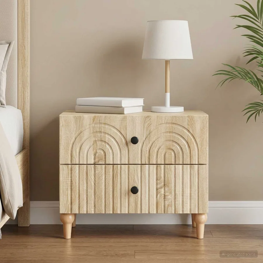 Cabinet de chevet avec tiroir Chêne Sonoma 62 x 34,5 x 48 cm