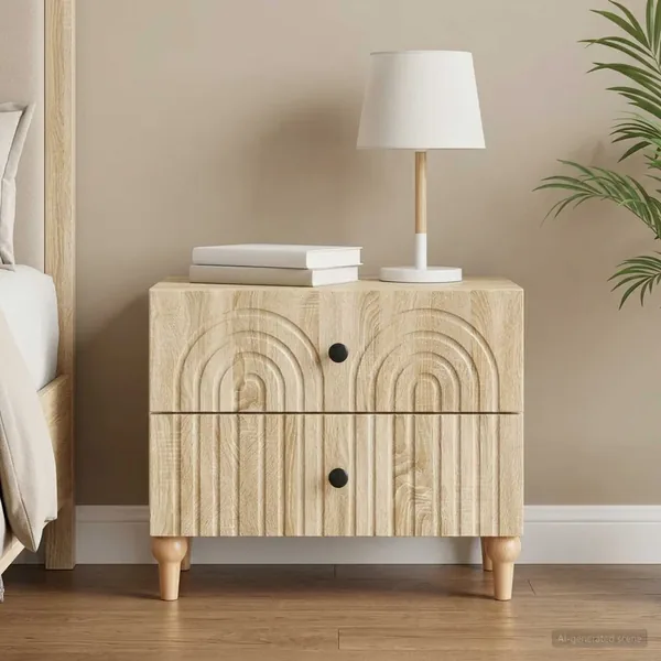 Cabinet de chevet avec tiroir Chêne Sonoma 62 x 34,5 x 48 cm