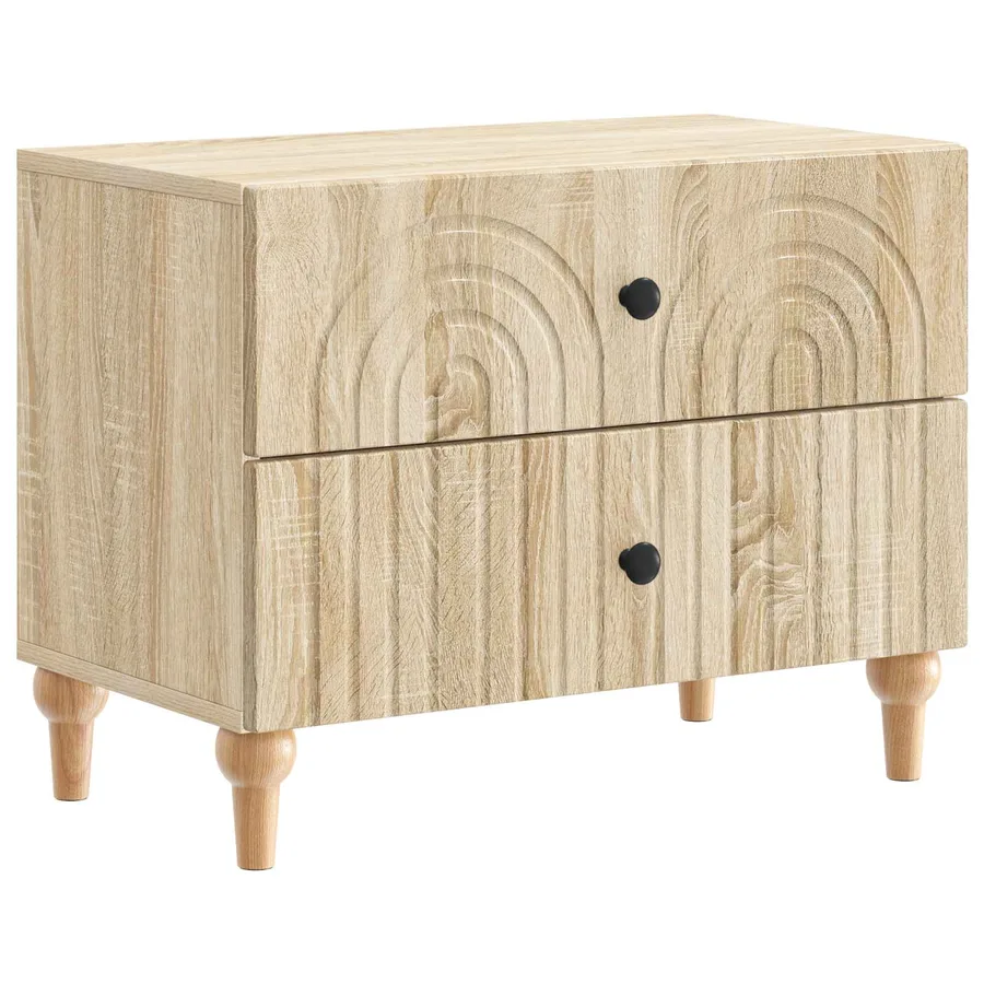 Cabinet de chevet avec tiroir Chêne Sonoma 62 x 34,5 x 48 cm - 2