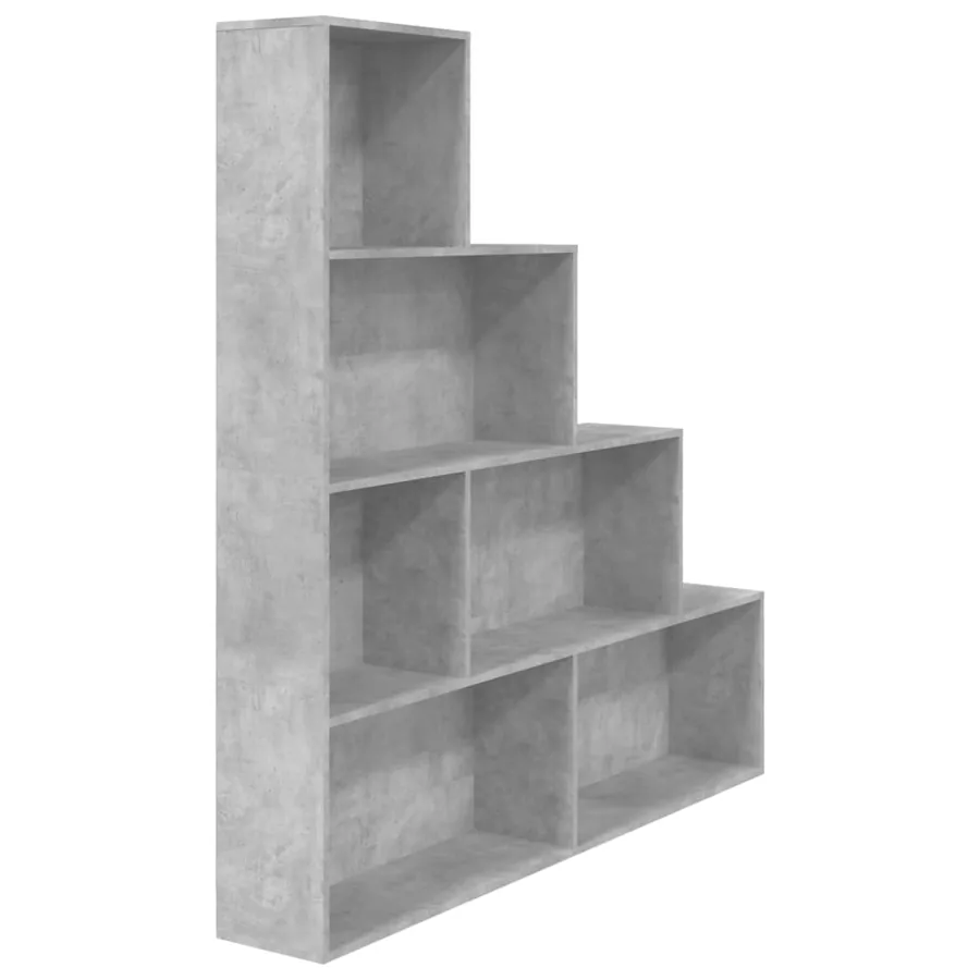 Bibliothèque/Séparateur de pièce Gris béton Bois d'ingénierie - 2