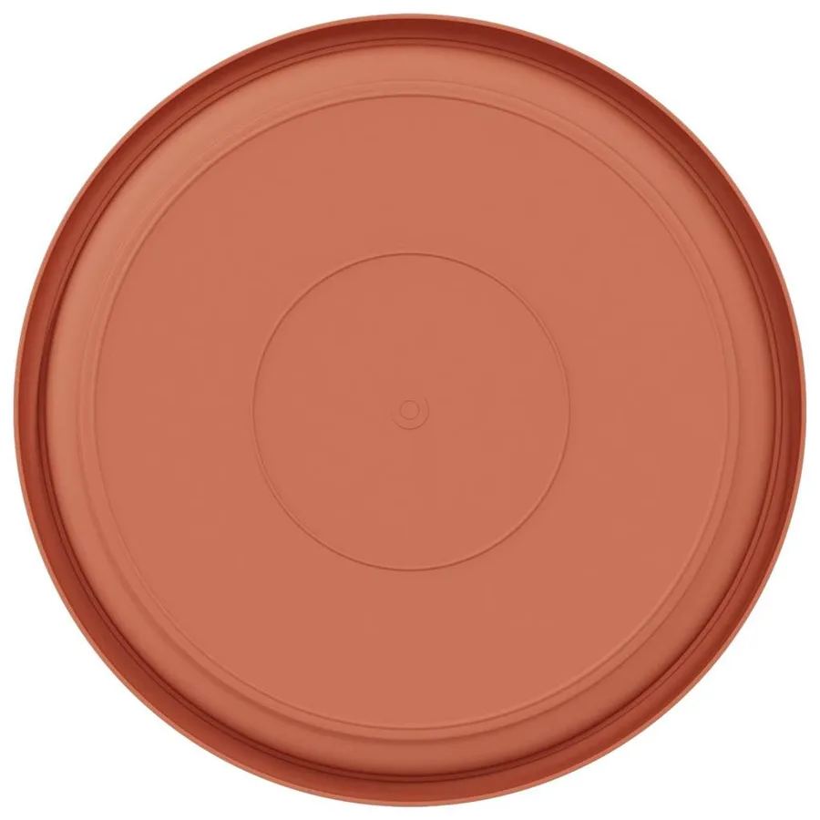 Plateau à fleurs rond 6 pcs Rouge brique Ø 27 x 2,5 cm - 6