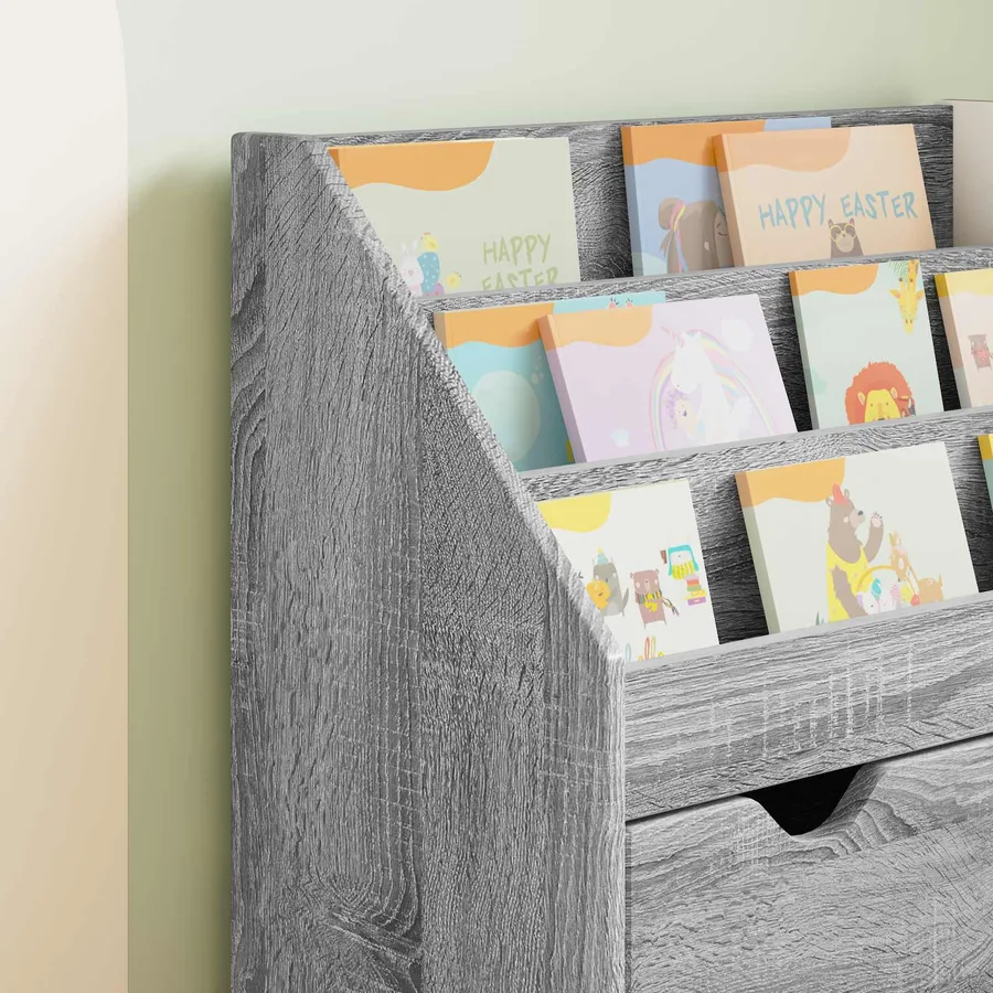 Bibliothèque pour enfants Gris Sonoma 60 x 29,5 x 69 cm - 5