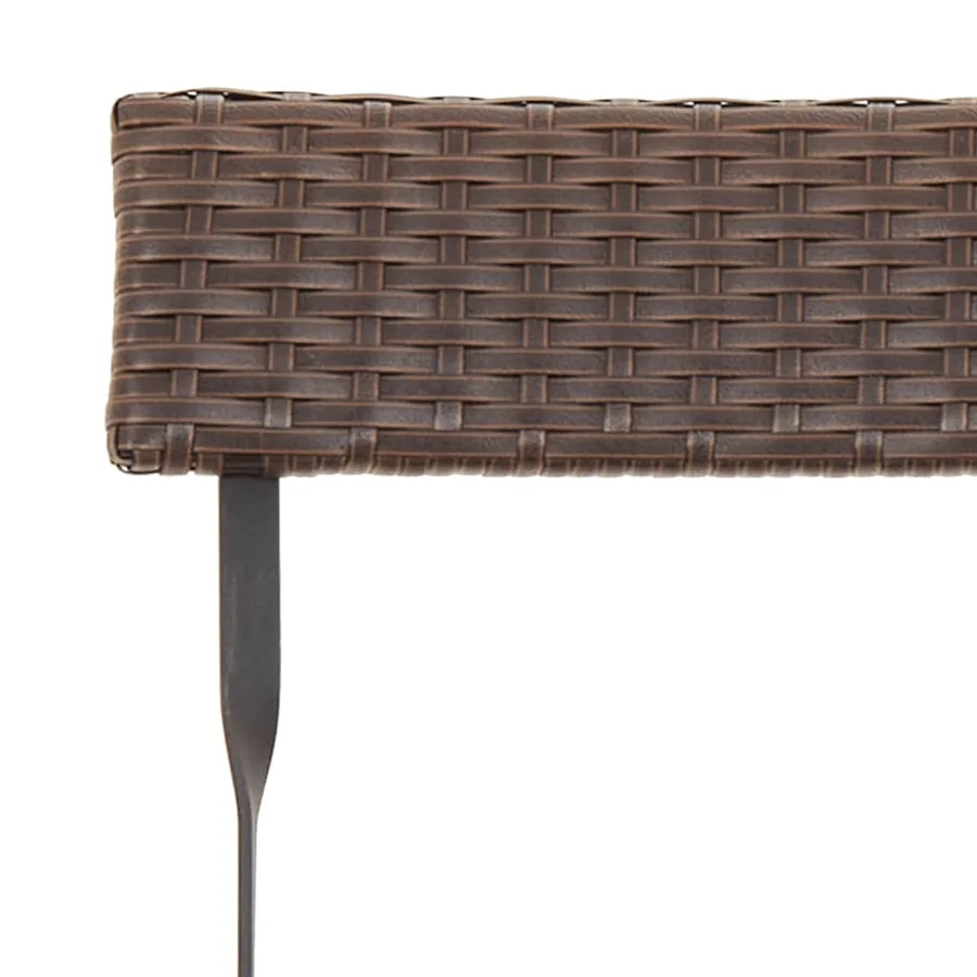 Chaises de bistrot pliantes lot de 6 Résine tressée et acier - 8