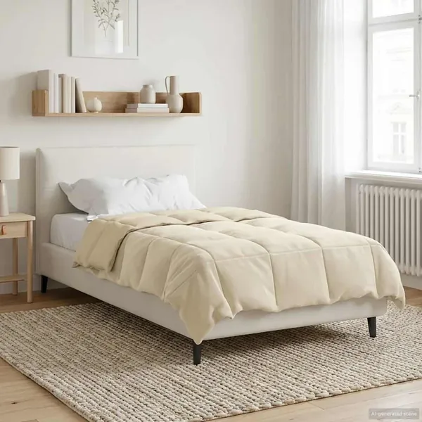Duvet d'hiver Matelassé Crème 140 x 200 cm Microfibre