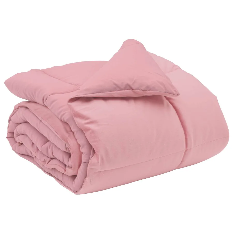 Duvet d'hiver Matelassé Rose 200 x 200 cm Microfibre - 2